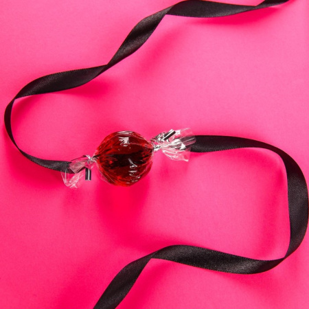 Набор «Желания исполнятся»: БДСМ-маска и карамельный кляп (клубника со сливками)